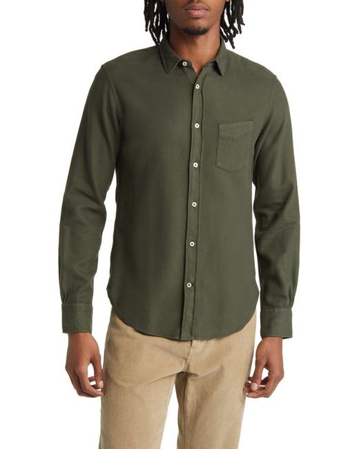 Officine Generale Lipp Pigment Dyed Button-Up Shirt in at Small