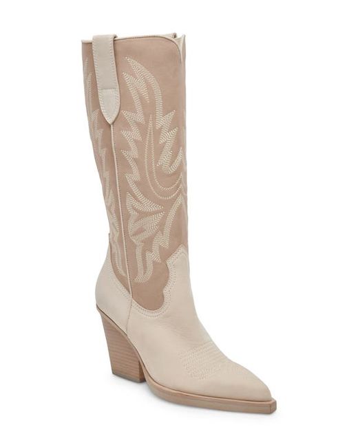 Dolce Vita Blanch Knee High Western Boot in at 6