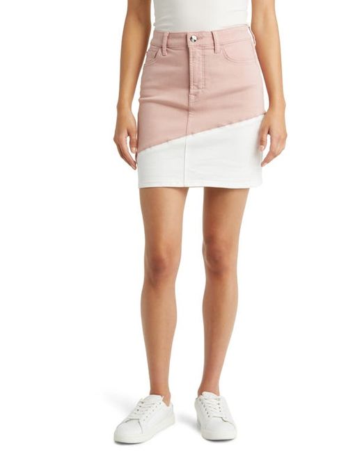 JEN7 by 7 For All Mankind Colorblock Denim Pencil Skirt in at 0