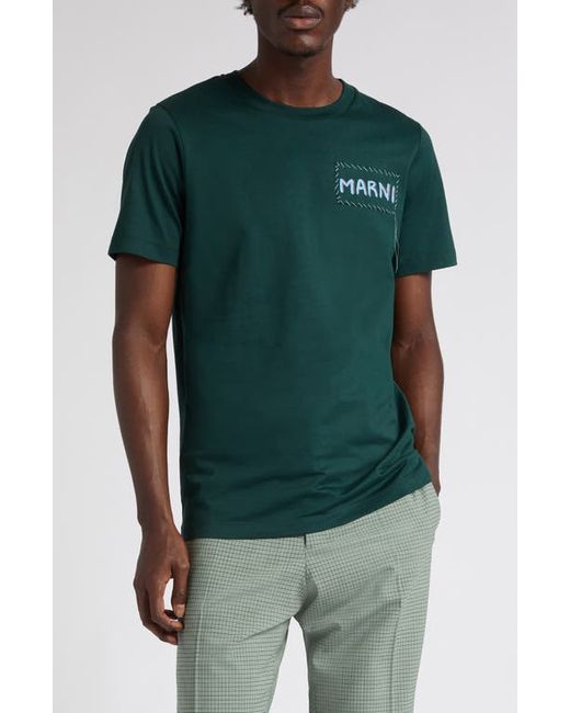 Marni Logo Patch T-Shirt in at 36 Us