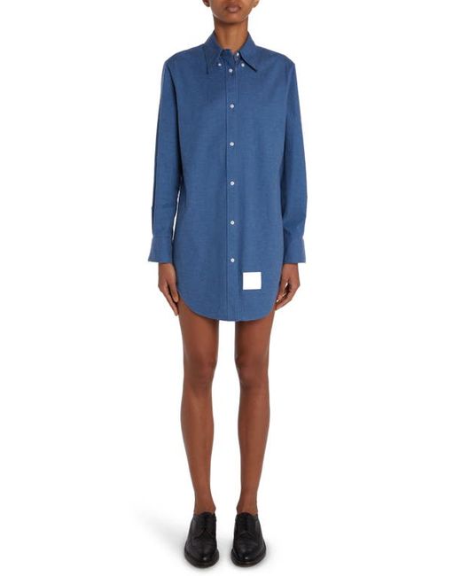 Thom Browne Long Sleeve Button-Down Shirtdress in at 0 Us