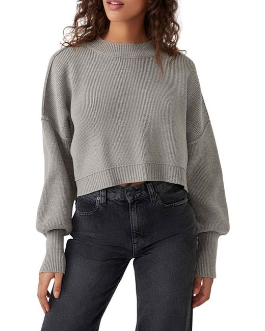 Free People Easy Street Crop Pullover in at X-Small