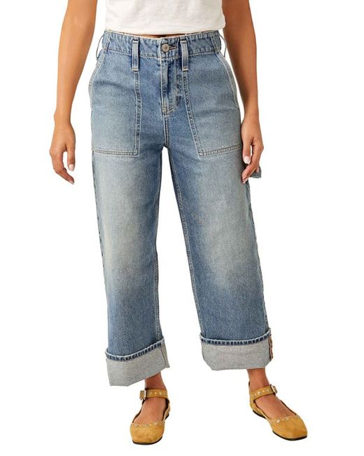 Free People Major Leagues Wide Leg Crop Jeans in at 24