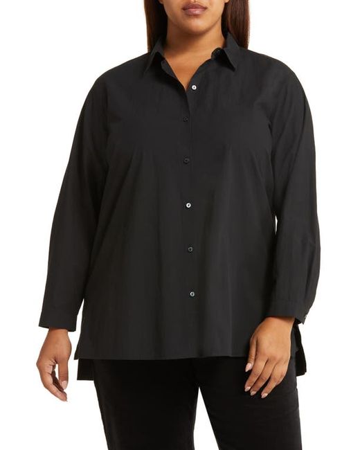Eileen Fisher Classic Easy Button-Up Shirt in at 1X