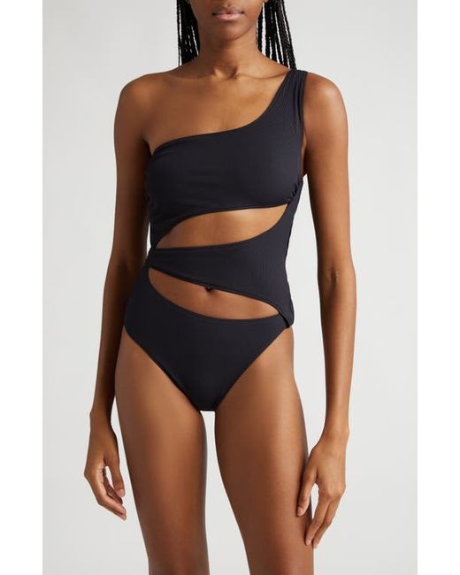 K.Ngsley Naomi Slashed One-Piece Swimsuit in at