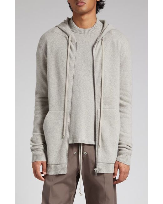 Rick Owens Cashmere Wool Zip Hoodie Sweater in at Small