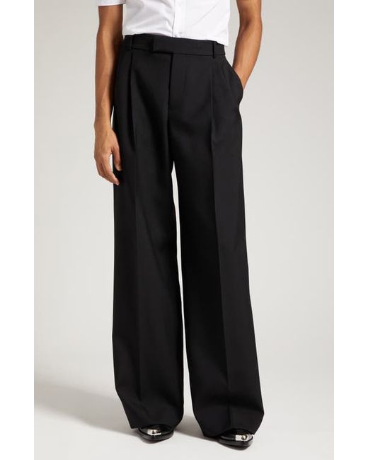 Alexander McQueen Oversize Pleated Baggy Wool Trousers in at 30 Us
