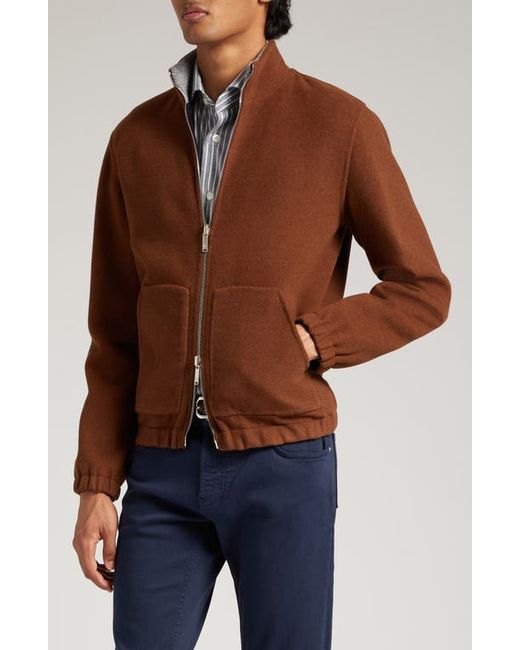 Eleventy Reversible Wool Bomber Jacket in at 36 Us