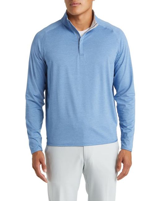 Peter Millar Crafted Stealth Quarter Zip Performance Pullover in at Small
