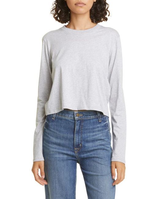 Loulou Studio Masal Long Sleeve Cotton T-Shirt in at X-Small