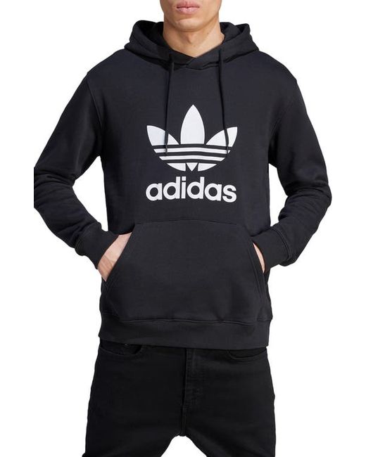 Adidas Lifestyle Trefoil Graphic Hoodie in Black at X-Small
