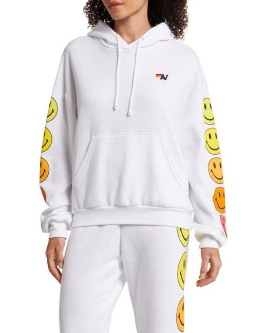 Aviator Nation Smiley Graphic Hoodie in at X-Small