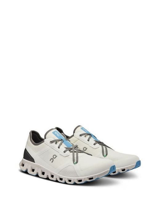 On Cloud X 3 AD Running Shoe in Undyed Niagara at 13