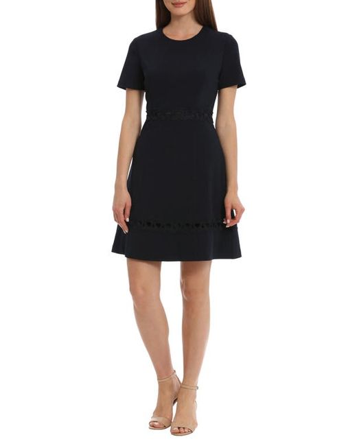 Maggy London Wavy Trim Fit Flare Dress in at