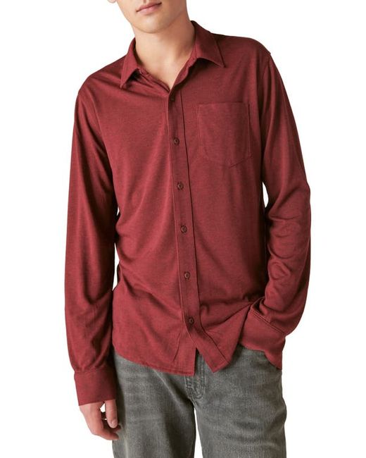 Lucky Brand Knit Button-Up Shirt in at Small