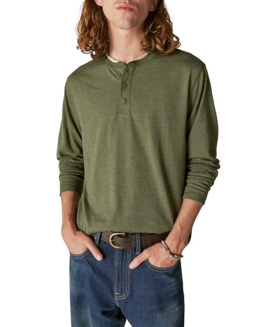 Lucky Brand Long Sleeve Henley Shirt in at Small