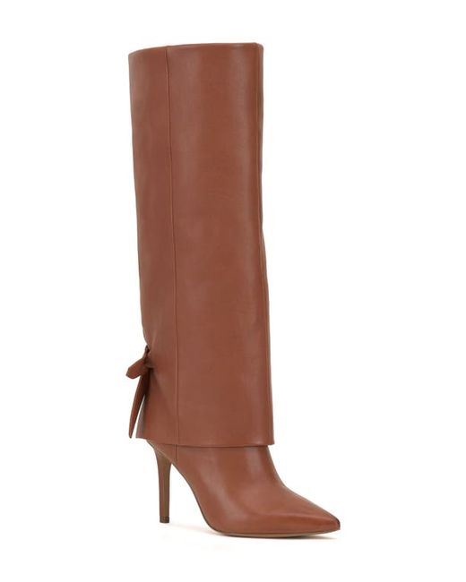 Vince Camuto Kammitie Foldover Pointed Toe Knee High Boot in at