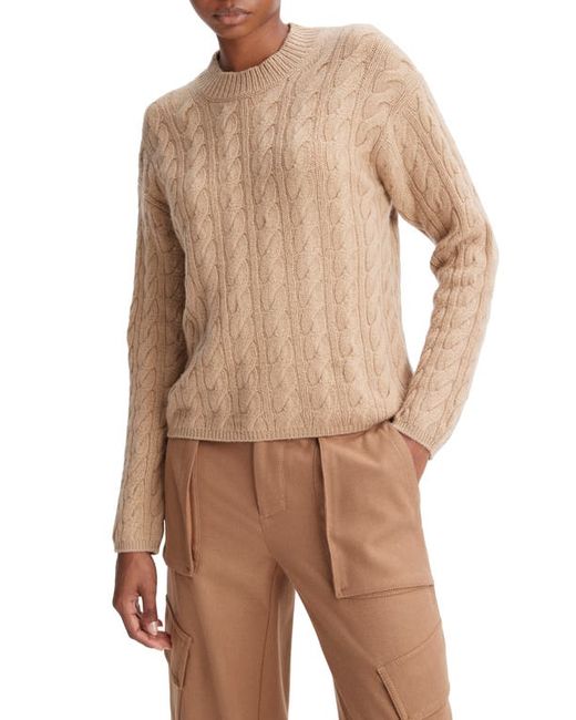Vince Cable Wool Cashmere Crewneck Sweater in at Xx-Small