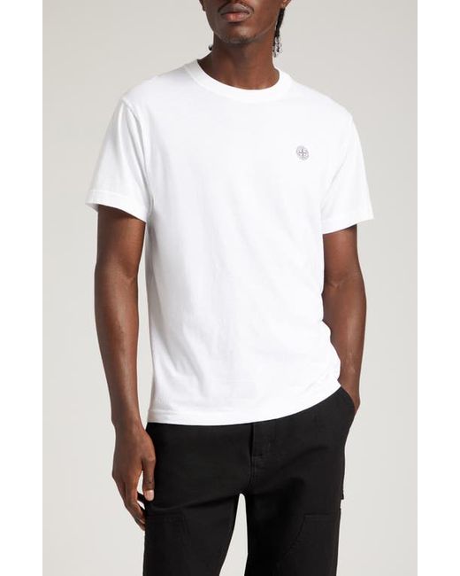 Stone Island Logo Patch Cotton T-Shirt in at Small
