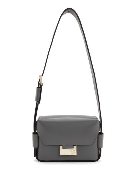 AllSaints Frankie Leather Crossbody Bag in at