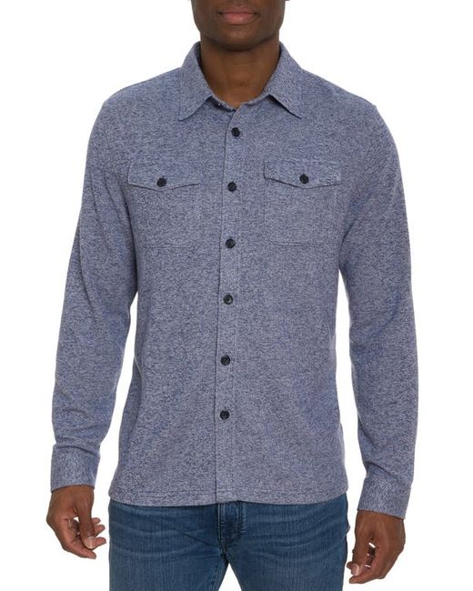 Robert Graham Ortis Heathered Knit Button-Up Shirt in at Small