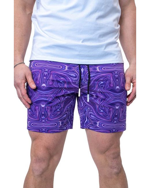 Maceoo Swim Lion Marble Trunks in at 2