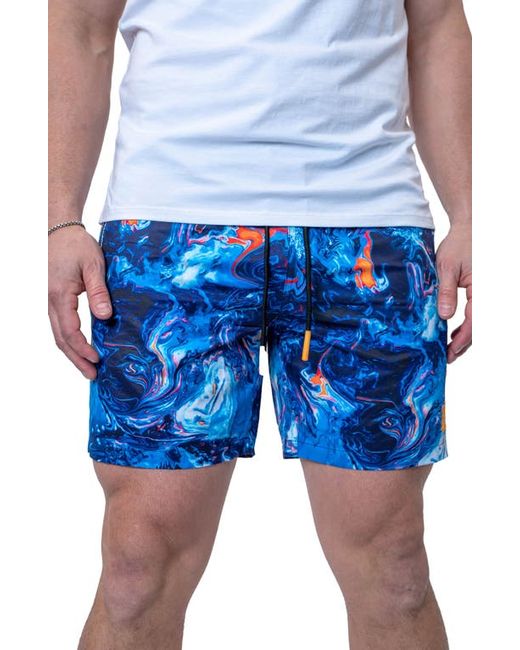 Maceoo Swim Lion Marble Trunks in at 2