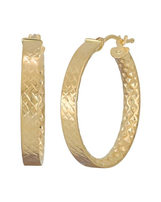 Bony Levy Liora 14K Gold Textured Hoop Earrings in at