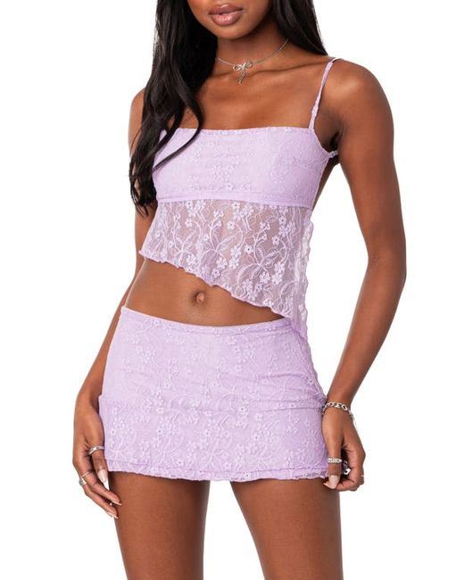 Edikted Lyra Open Back Lace Camisole in at X-Small