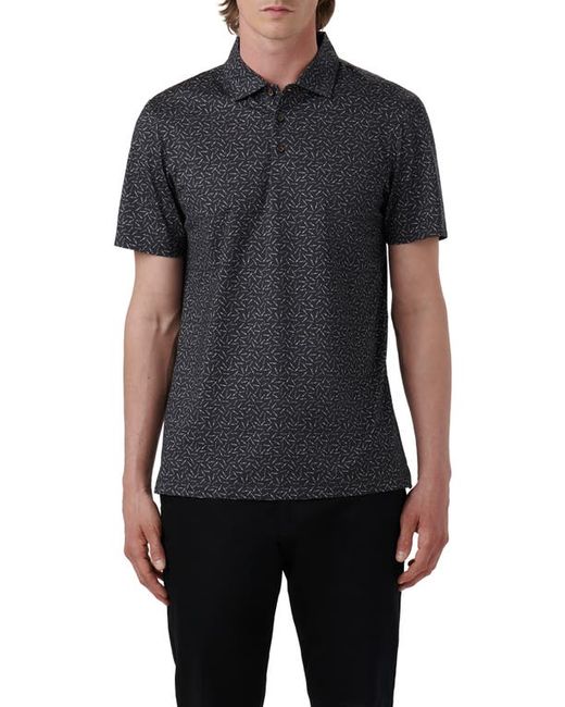 Bugatchi OoohCotton Victor Cigar Print Polo in at Small