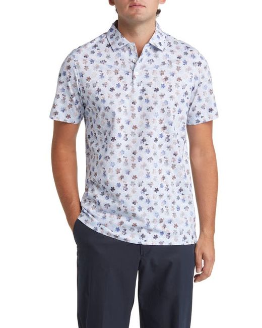 Bugatchi OoohCotton Victor Print Polo in at Small