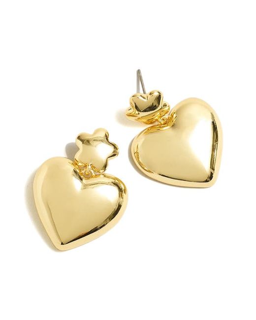 Madewell Puffy Heart Statement Earrings in at