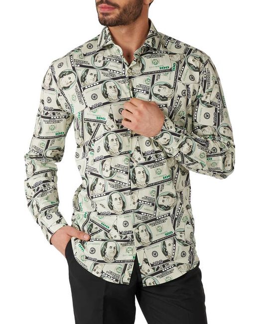 OppoSuits Cashanova Stretch Button-Up Shirt in at Small