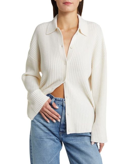 Reformation Fantino Recycled Cashmere Blend Cardigan in at X-Small