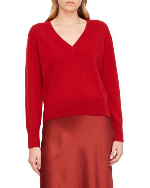 Vince V-Neck Wool Cashmere Sweater in at Xx-Small
