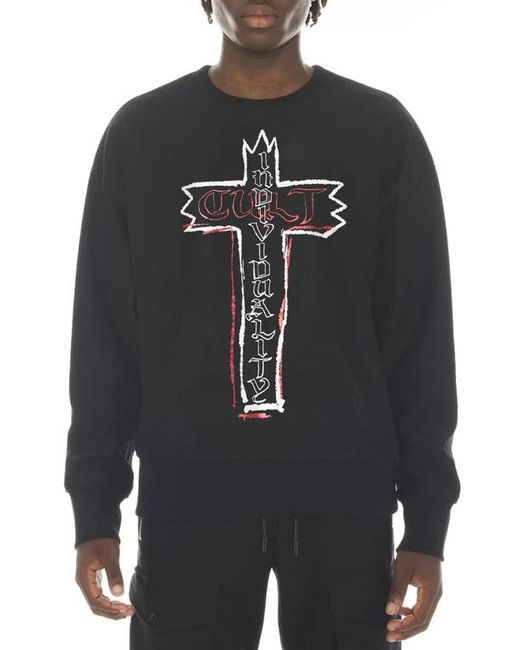 Cult Of Individuality Graphic Cotton French Terry Sweatshirt in at X-Small