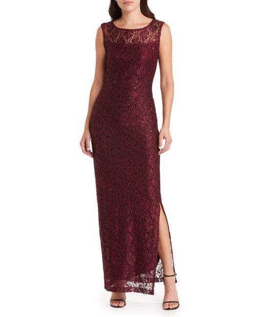 Connected Apparel Stretch Lace Gown in at 16