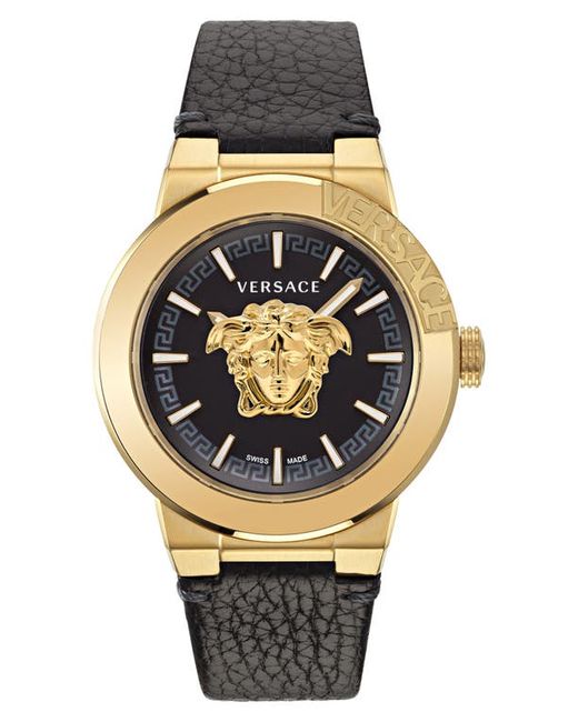 Versace Medusa Infinite Leather Strap Watch 47mm in at