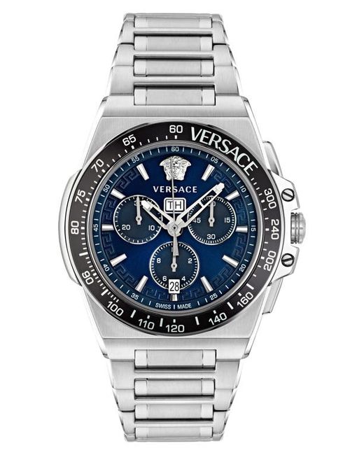 Versace Greca Extreme Bracelet Chronograph Watch 45mm in at