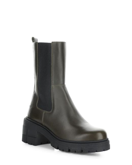 Bos. & Co. Bos. Co. Brunas Waterproof Chelsea Boot in Olive/Black Feel/Elastic at 5.5Us