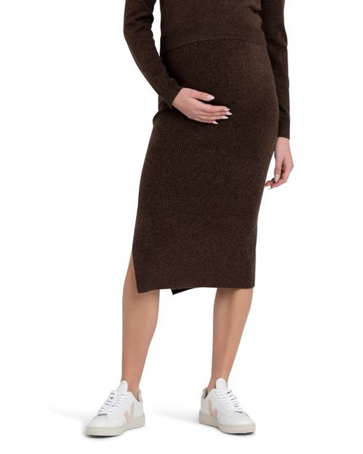 Ripe Maternity Dani Rib Stitch Maternity Skirt in at X-Small
