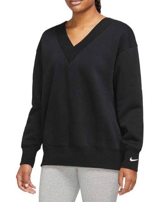 Nike Phoenix Oversize Fleece Sweatshirt in Sail at X-Small