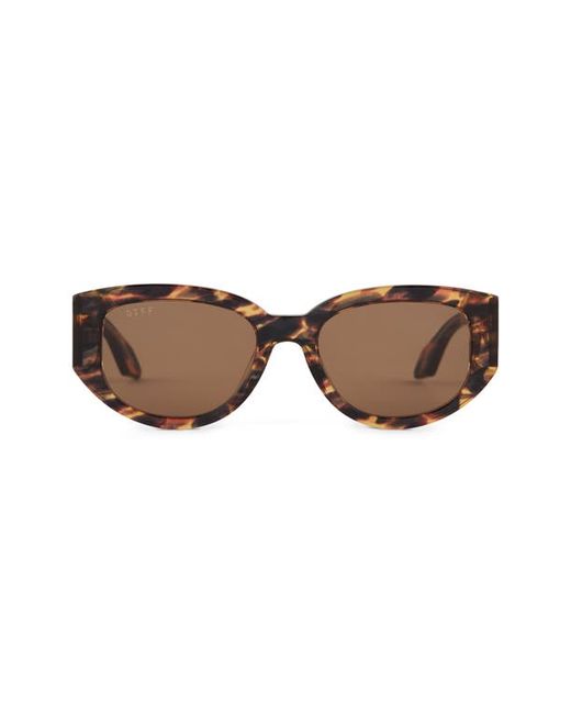 Diff Drew 54mm Oval Sunglasses in at