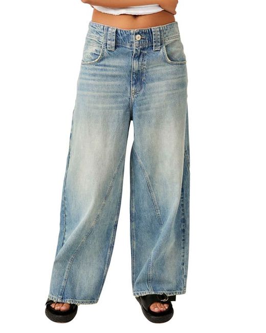 Free People Chill Vibes Wide Leg Jeans in at 24