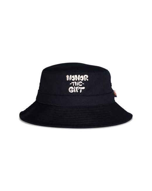 Honor The Gift Logo Script Bucket Hat in at Small