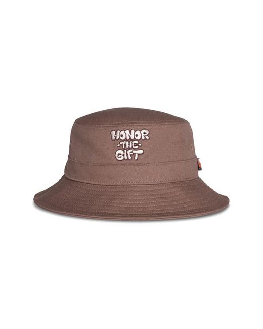 Honor The Gift Logo Script Bucket Hat in at Small