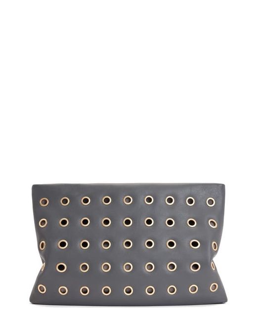 AllSaints Bettina Eyelet Leather Clutch in at