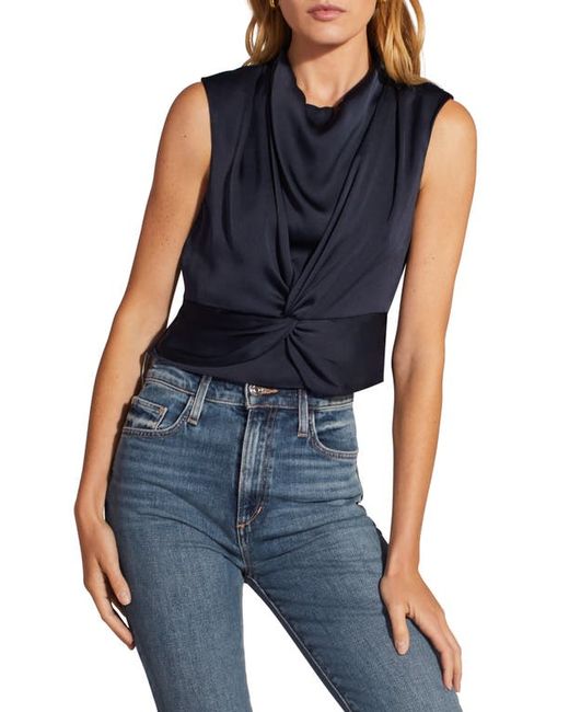 Favorite Daughter The Constance Twist Front Cowl Neck Top in at X-Small