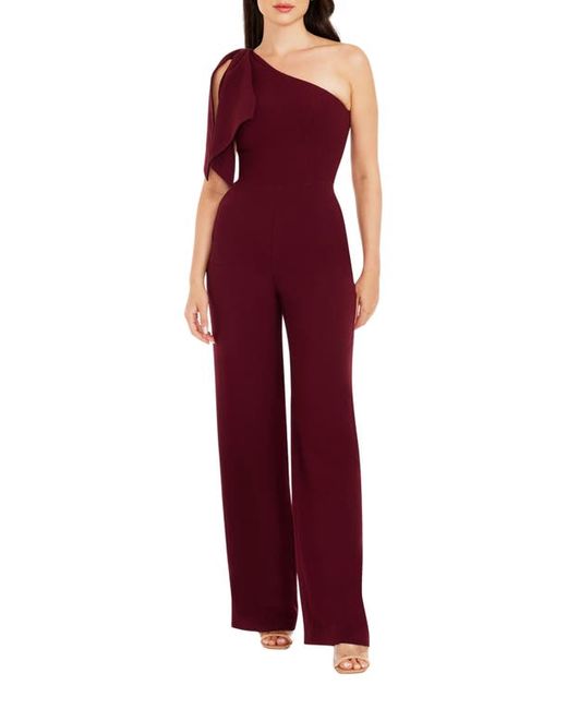 Dress the population Tiffany One-Shoulder Jumpsuit in at Xx-Small