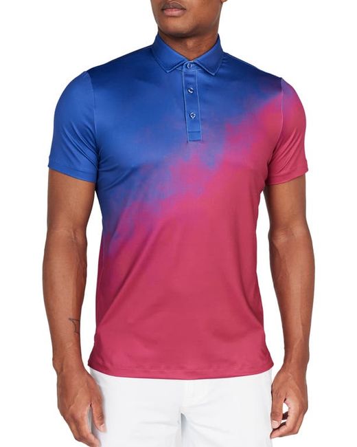 Redvanly Ruxton Ombré Performance Golf Polo in at